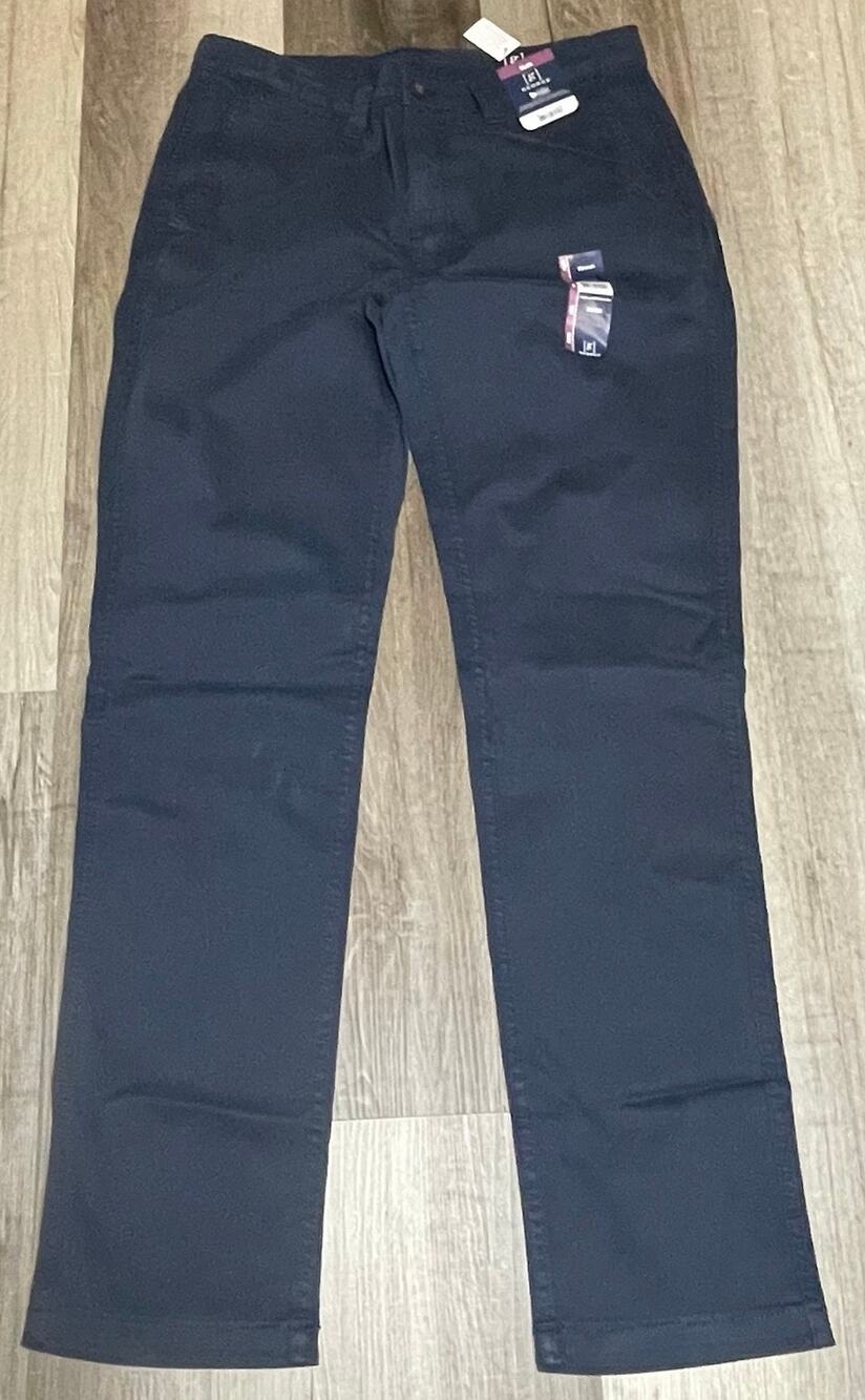 Men's George Blue Casual Pants Slim Fit Stretch Size 36x34 NEW
